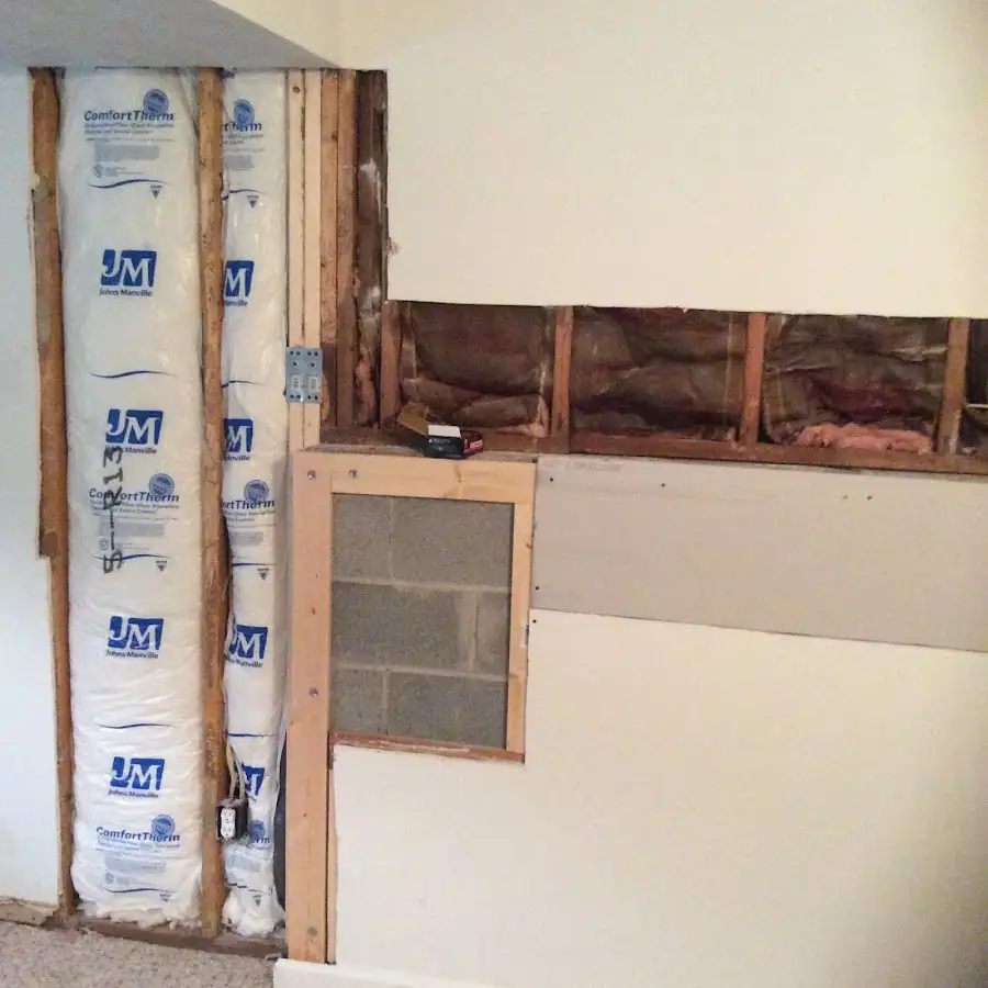 Wall insulation replacement during Odor Removal & Deodorization in Gurnee